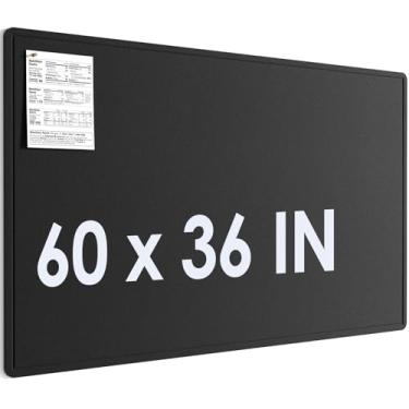 Imagem de MaxGear Quadro de avisos extragrande 152 x 91 cm, placa de feltro dobrável, placa de visão, placa de cortiça para escritório, casa, escola, quadros de pinos pequenos para paredes, quadro decorativo