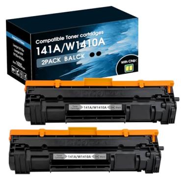 Imagem de HOTCOLOR Cartucho de toner W1410A 141A compatível com cartucho de toner HP 141A preto Laserjet para MFP M140w M139w M110w (2 preto)