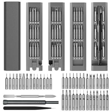 Imagem de Kit de Torcacafa de Precisão, Ferramenta de Manutenção de Equipamentos Eletrônicos, com Caixa de Armazenamento de Metal Magnético Pop-Up, Bit de Chave de Fenda, Alça de Chave de Fenda (44 IN 1)