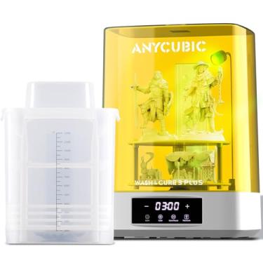 Imagem de ANYCUBIC Wash & Cure Plus 3.0, tamanho grande para a impressora 3D Anycubic Mono M5s LCD MSLA SLA, luz de cura potente, uso aprimorado de IPA, volume de limpeza 8,97''x5,03''x10,23''