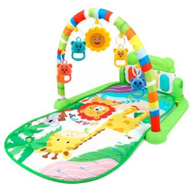 Imagem de Tapete Ginásio Infantil Para Bebês Macio Com Piano Móbile E Brinquedos