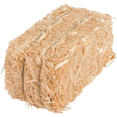 Imagem de Fun Express Mini fardos de feno para decoração – Fardo de palha natural pequeno de 12,7 cm para decoração de outono e Halloween | Perfeito para centros de mesa, artesanato de outono e projetos