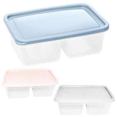 Imagem de Organizador De Plastico Retangular Com 2 Divisoria 900Ml - Jaguar