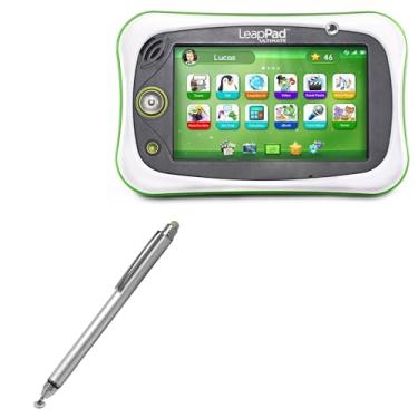 Imagem de Caneta Stylus para Leapfrog LeapPad Ultimate (Caneta Stylus da BoxWave) - Caneta Stylus capacitiva DualTip DualTip, ponta de disco de fibra capacitiva Stylus para Leapfrog LeapPad Ultimate - Prata Metálica