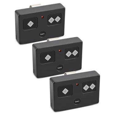 Imagem de Pacote com 3 unidades, compatível com transmissor remoto de 3 botões AXP1 AXS1, compatível com abridor de controle fantasma, abridores automáticos de portão, 40 metros