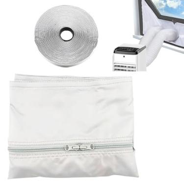 Imagem de Kit de Janela para AC Portátil | Kit de Ventilação para Janela de Guilhotina de AC Portátil - Acessório de Exaustão sem Furação para Viagem Dormitório Sala Apartamento