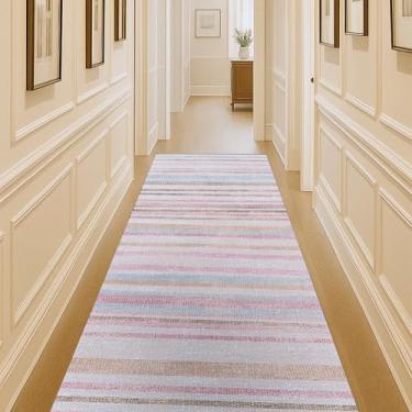 Imagem de Tapete Oushak, tapete turco vintage floral pastel grande para sala de estar, sala de jantar, quarto, cozinha, banheiro, berçário, corredor, tapetes (865 mm, 2'12.7 cm x 6'15.2 cm)