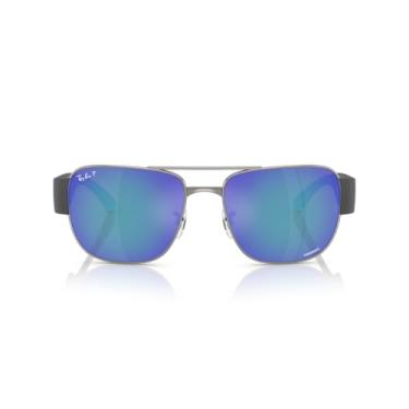 Imagem de Óculos de Sol Ray-Ban Polarizado 0RB3756CH 004/4L Tam 59 / Chumbo - Lentes Azul Espelhado