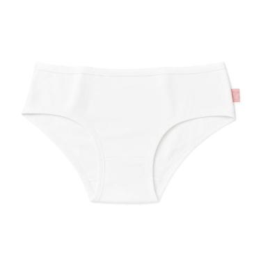 Imagem de Calcinha Infantil Básica Sanny Laterais Largas Algodão, Branco, M