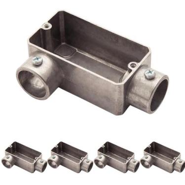 Imagem de 5 Condulete 1/2 Tipo Lr Alumínio S/rosca S/placa Sieg