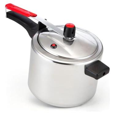 Imagem de Panela De Pressão 4.5 Litros Antiaderente Fechamento Externo Inox Praticidade No Preparo De Refeições(polida simples)