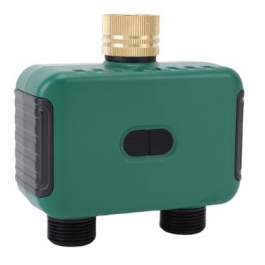 Imagem de Fabater Temporizador de Irrigação Inteligente de 2 Zonas para Mangueira de Jardim, Temporizador de Água para Mangueira de Jardim com Atraso Automático de Chuva, Irrigação