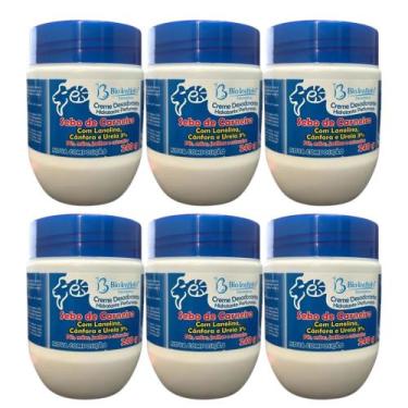 Imagem de Kit 6un Creme Hidratante Sebo Carneiro Lanolina Cânfora Ureia 3% 240g 