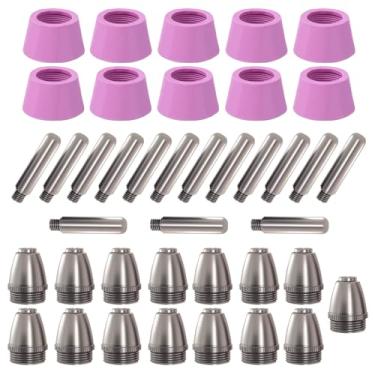 Imagem de Eagles SG-55 AG-60 WSD-60 Kit de consumíveis com ponta de tocha de corte de plasma 40 peças para tocha SG55, AG-60, CUT60, LGK60