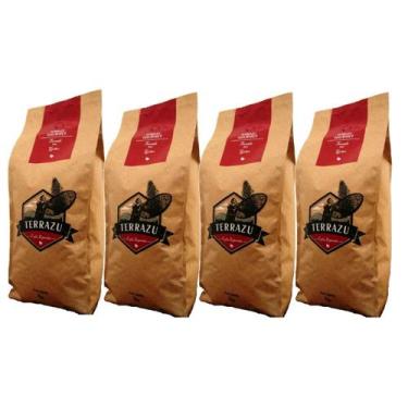 Imagem de Kit Café Torrado em Grãos Terrazu Gourmet 100% Arábica 4kg - Café Terr