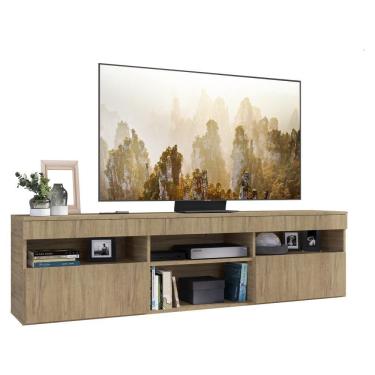 Imagem de Rack Tv 65" Com 2 Portas Paris Multimóveis V3308 Rustic Rustic