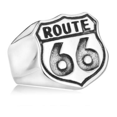 Imagem de Anel Motoqueiro Route 66 Harley Davidson Rock Moto - Euro Importados, 