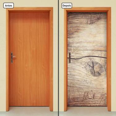 Imagem de Adesivo Decorativo de Porta - Madeira - Tronco - 141cnpt - Allodi
