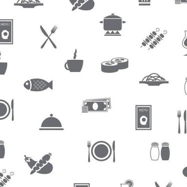 Imagem de Papel de Parede Adesivo Casual Restaurante - 046 - Multimpressão