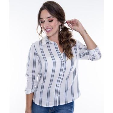 Imagem de Camisa Feminina Listrada Razon Jeans, GG