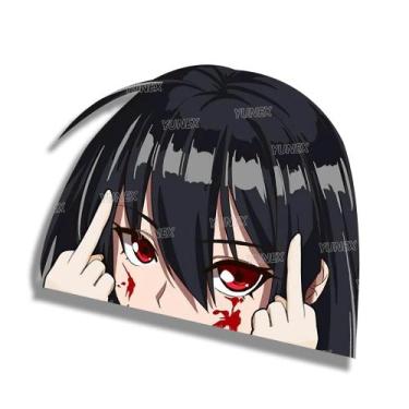Imagem de Decalques para carros YUNEX Anime Akame Peeking Adesivos de vinil de 5