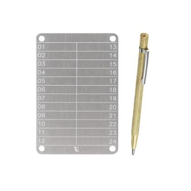 Imagem de Cold Wallet de Metal – Proteção à Prova de Fogo e Água para Seed Phrase | Compatível com Ledger, Trezor, Keystone (1 UN. + RISCADOR, UN, 1)