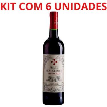 Imagem de Vinho frances franc beausejour bordeaux 750ml tto kit com 12 - FRANC B