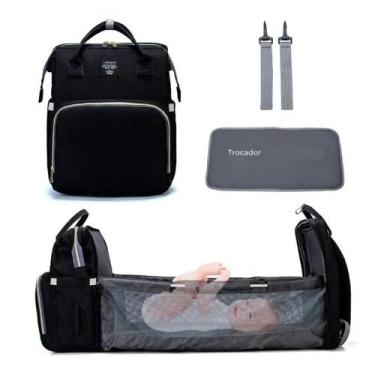 Imagem de Bolsa Vira Berço Portátil Maternidade Mochila Térmica ul - Gimp