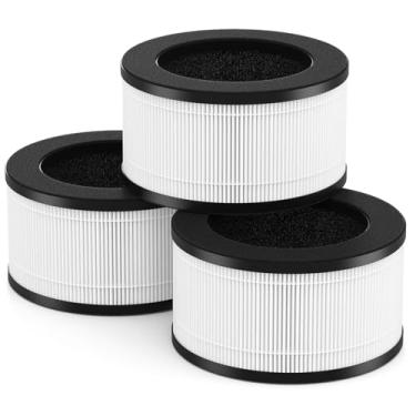 Imagem de Pacote com 3 filtros de substituição BAPF160 compatíveis com purificadores de ar Bionaire BAP9360 BAP9260, filtro de substituição para filtro de ar K