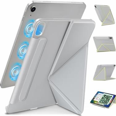 Imagem de Wonzir Capa para iPad Air de 11 polegadas M3/M2 (2025 e 2024) Capa magnética fina e poderosa para iPad Air 5/4 de 10,9 polegadas (2022 e 2020), 4 ângulos Standibg, capa com suporte vertical, com