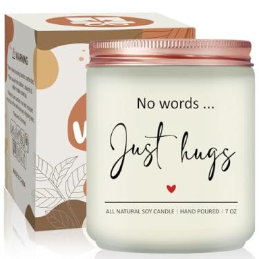 Imagem de Volufia Presentes de luto - Presente de simpatia para perda de entes queridos - Fique bem logo, pensando em você, sinta-se melhor animado, pós cirurgia para mulheres - Vela perfumada de lavanda