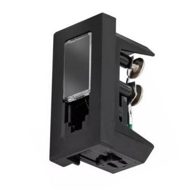 Imagem de Tomada Telefone Rj11 4 Fios 1m Preta 615010pt - LEGRAND PIAL PLUS +