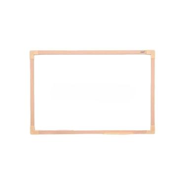 Imagem de Lousa Branca Quadro Branco 90x60cm + 4 Pincel Marcadores + 1 Apagador Didática Média