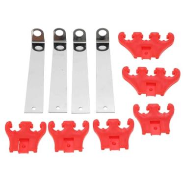 Imagem de A ABSOPRO Separadores de teares de fio de vela de ignição para Chevy para Ford 7/8/9 mm Suporte separador de fio de ignição para Chevrolet Red