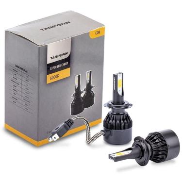 Imagem de Kit Lampada Super Led Cyber 6000K Tarponn H7 6400 Lumens 36W
