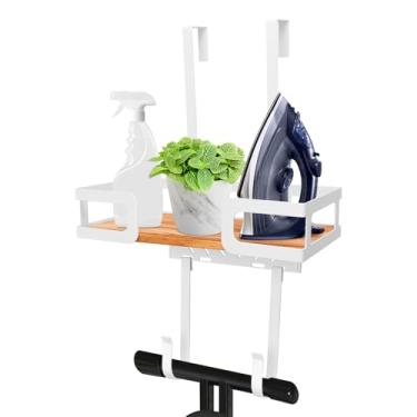 Imagem de Suporte para tábua de passar roupa, suporte de parede, em forma de T e V, suporte de tábua de passar a ferro, multiuso, suporte de carga forte, organizador de armazenamento para lavanderia de fazenda