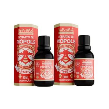 Imagem de Kit 02 Extratos de Própolis Vermelha 30ml cada Bio ProMais