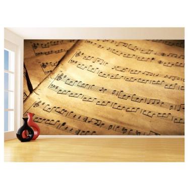 Imagem de Papel De Parede Musica Partituras Nota Musical 3,5M Mus88
