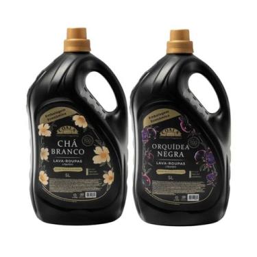 Imagem de Kit Lava-Roupas Líquido Coala Laundry  5L Chá Branco + 5L Orquídea Neg