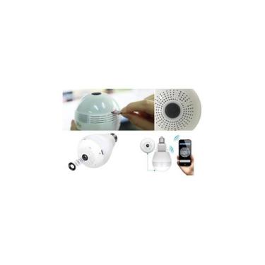 Imagem de Câmera de segurança Wifi Full HD 360 View com Ampolleta - SC - Lightbe
