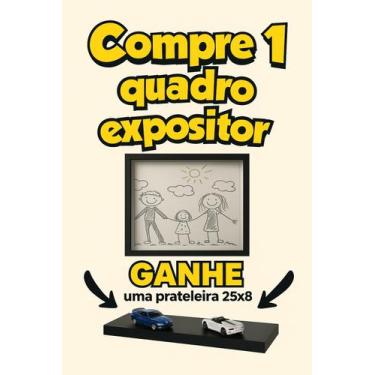 Imagem de Quadro Moldura Decorativa Expositora De Certificados, Desenhos, Docume