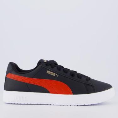 Imagem de Tênis Puma Rickie Classic Feminino Preto e Vermelho, 36