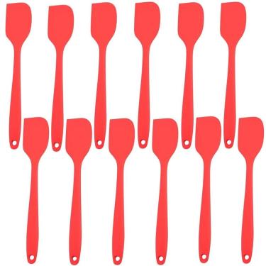 Imagem de Espatula De Silicone Vermela Grande Kit 10 Un