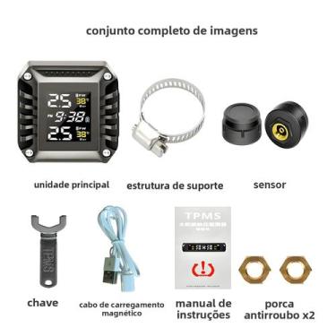Imagem de Sistema De Monitoramento De Pressão E Temperatura De Pneus De Motocicl