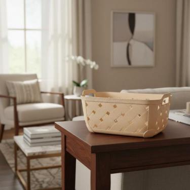 Imagem de Cesto Organizador Multiuso Para Banheiro Cozinha Decorativo - NoBrand,