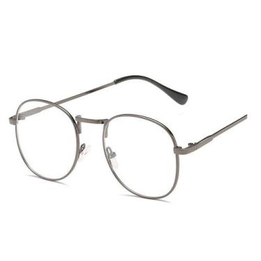 Imagem de Óculos De Armação De Metal De Grau Unissex Varias Cores - Vinkin, Cinz