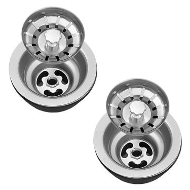 Imagem de Válvula Para Pia Kit 2 Aço Inox 3.1/2 G01 Cromado - Mpozenato