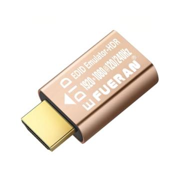 Imagem de FUERAN Emulador de tela fantasma sem cabeça com plugue fictício HDMI compatível com HDMI (compatível com Headless-1080P @120/240Hz nova geração) (1920X1080@120-240Hz)