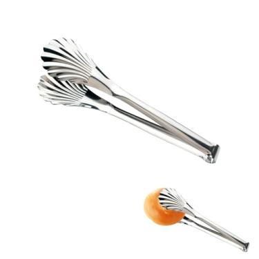 Imagem de KMYZQDV Pinça de salada para servir utensílios grandes de buffet de aço inoxidável, pinças de espátula, 28 cm para churrasco, cozinha, utensílios de servir para buffet e chef