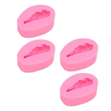 Imagem de aqxreight 4 Peças de Molde de Silicone Em Formato de Baqueta, Molde de Silicone para Fondant, Bolo de Chocolate, Decoração de Cupcakes, para Natal, Ação de Graças, Bolos de Festa de